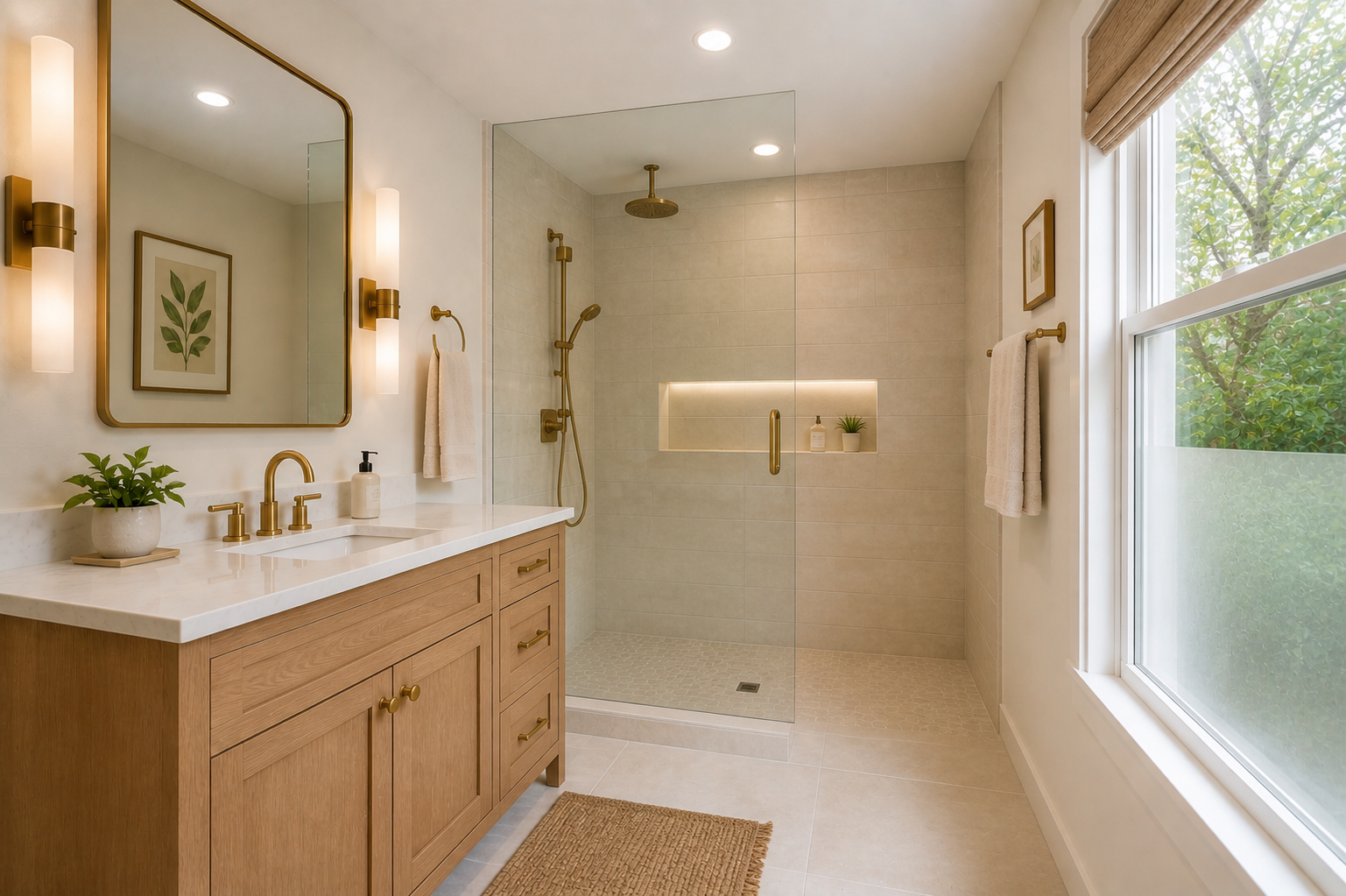 Guest En-Suite Bath after renovation