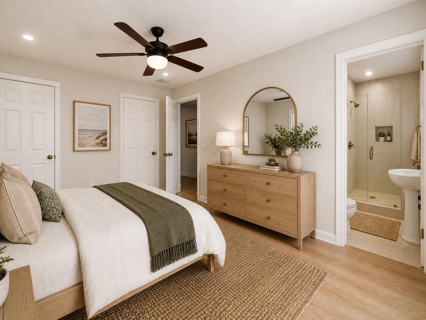 Primary Bedroom after renovation