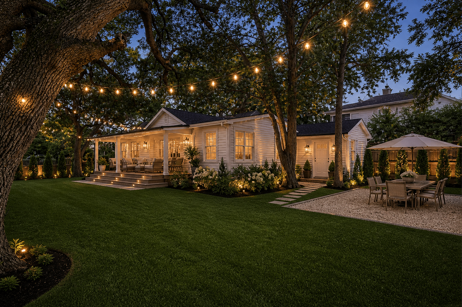 Side & Backyard after renovation